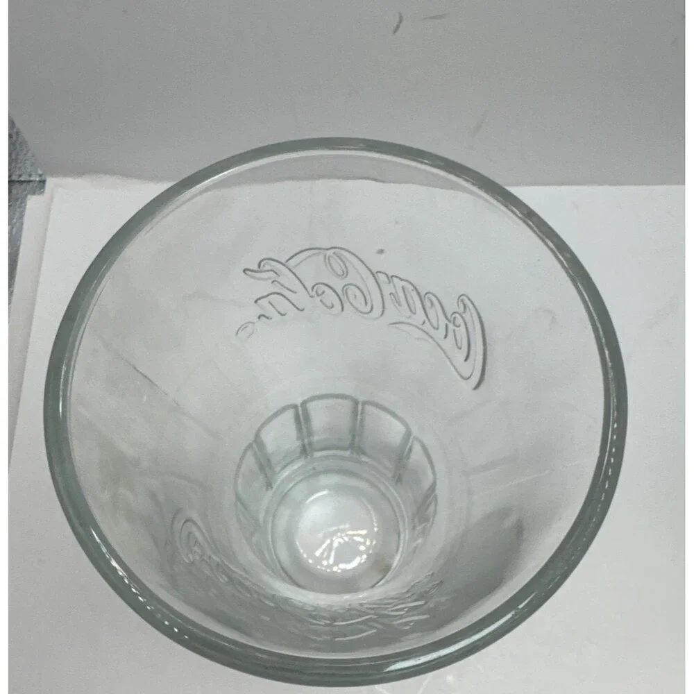 Vintage 1 Libby Coca Cola Clear Flared Glass Tumbler 16 oz 1 Brown One